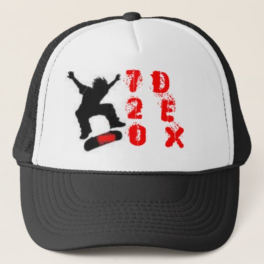 Skateschatten 1, 7 D 2 E 0 X Truckerkappe (Vorderseite)