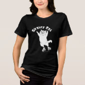 Skatey Cat Tri-Blend Shirt (Vorderseite)