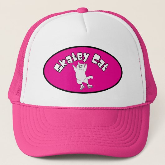 Skatey Cat-Trucker Hat Truckerkappe (Vorderseite)