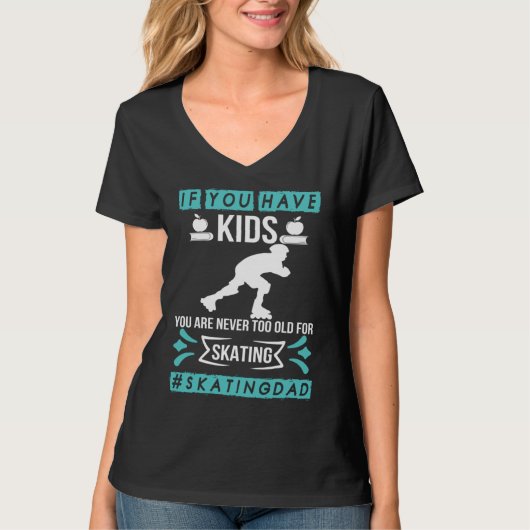 Skating Dad Kids Skater T-Shirt (Vorderseite)