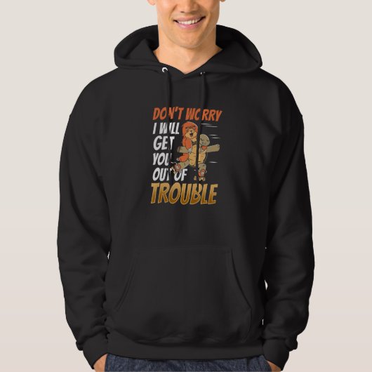 Skating Friends Trouble Humor Cute Turtle Troublem Hoodie (Vorderseite)