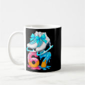 Skating Ice Cream Drip Number 67 Player 67th Birth Kaffeetasse (Links)