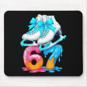 Skating Ice Cream Drip Number 67 Player 67th Birth Mousepad (Vorne)