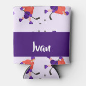 Skating ice hockey player pattern dosenkühler (Vorderseite)