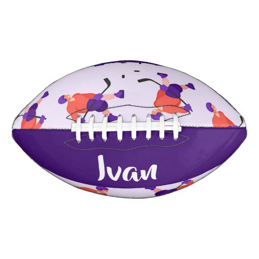 Skating ice hockey player pattern football (Vorderseite)