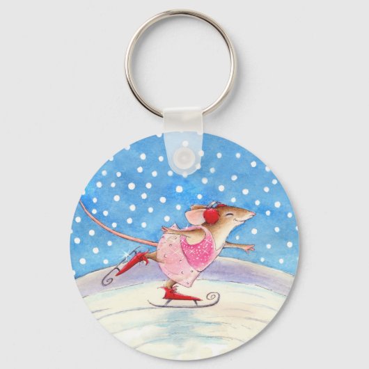 Skating mouse keychain schlüsselanhänger (Vorderseite)