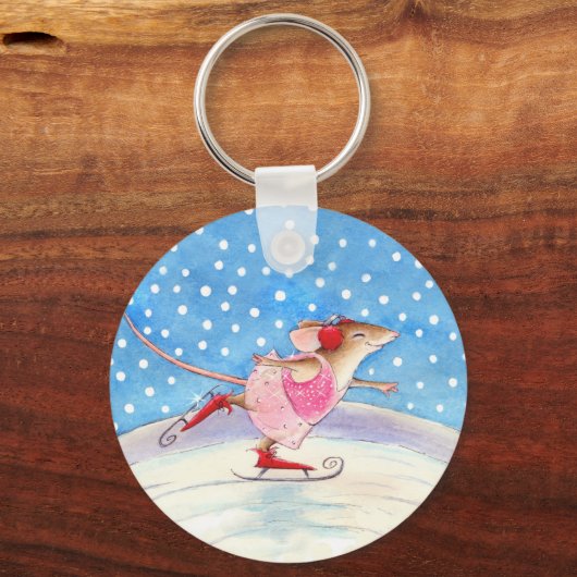 Skating mouse keychain schlüsselanhänger (Vorderseite)