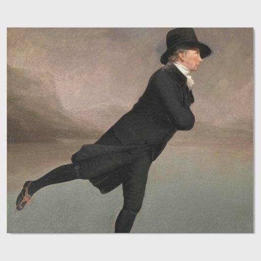 Skating on Duddingston Loch by Henry Raeburn Geschenkpapier (Flach)