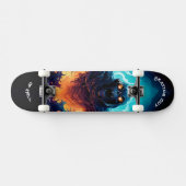 Skating out of Hell - Skull  Skateboard (Horizontal)