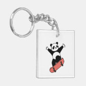 Skating Panda Schlüsselanhänger (Vorderseite links)