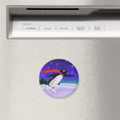 Skating Penguin Magnet (In Situ (Geschirrspüler))