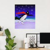 Skating Penguin Poster (Heimbüro)