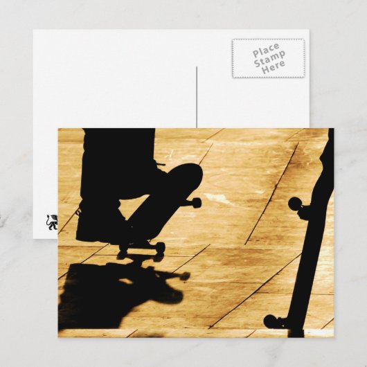 Skating Postkarte (Vorne/Hinten)