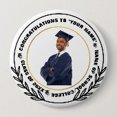 Skaymarts | Abschluss Foto Glückwunsch Feiern Button (Vorderseite)