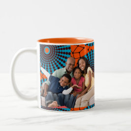 SKAYMARTS | Afrikanische Wax Design-Tasse für Foto Zweifarbige Tasse