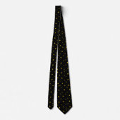 Skaymarts Black Color Golden Star Neck Tie Krawatte (Rückseite)