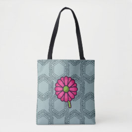SKAYMARTS | Blue Boho Rose Design Shopping Bag Tasche