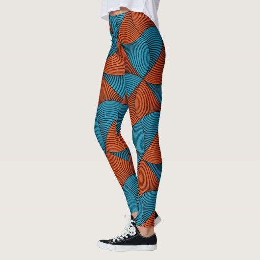 SKAYMARTS | Blue Pattern African Ankara Leggings (Links)