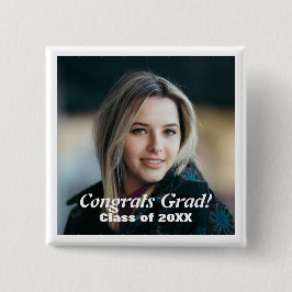 Skaymarts | Custom Foto Glückwunsch Grad Klasse 20 Button