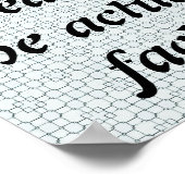 Skaymarts | Der Glaube kreiert das tatsächliche Po Poster (Ecke)