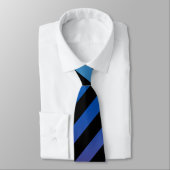 Skaymarts Design Black Blue Color Neck Tie Krawatte (Gebunden)