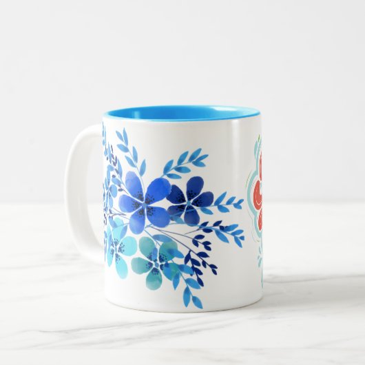 SKAYMARTS | Design der blauen Tasse (Vorderseite Links)