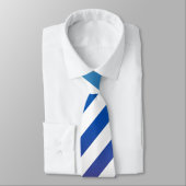 Skaymarts Design White Blue Color Neck Tie Krawatte (Gebunden)