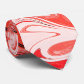 Skaymarts | Elegant modern Red White Simple Krawatte (Gerollt)