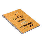 Skaymarts | Elegant Yellow Black Wedding Guest Notizblock (Rechte Seite)