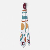 Skaymarts | Elegantes Blue Brown and White Office Krawatte (Vorderseite)