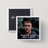 Skaymarts | Glückwunschs Grad Foto Custom Pinback Button (Vorne & Hinten)