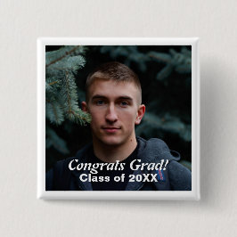 Skaymarts | Glückwunschs Grad Foto Custom Pinback Button