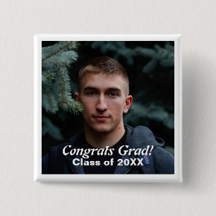 Skaymarts   Glückwunschs Grad Foto Custom Pinback Button