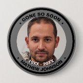 Skaymarts | Gone so Bald Beerdigung Foto Button (Vorderseite)