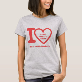 SKAYMARTS | Ich Liebe mein Husband Foto T - Shirt