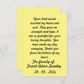 Skaymarts | Kalligrafische Hoffnung Dankeschön Kar Dankeskarte (Vorne/Hinten)