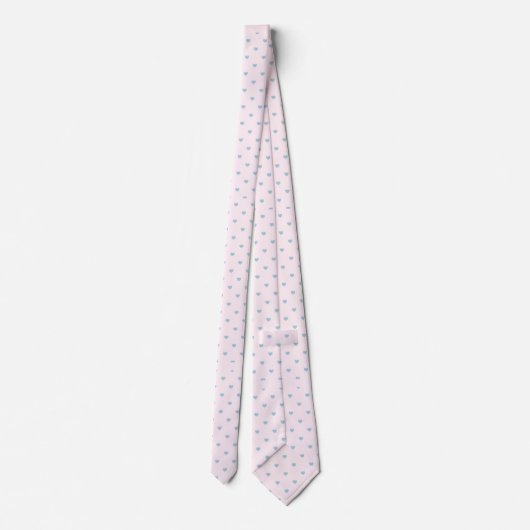 Skaymarts Lavender Blue Hearty Design Neck Tie Krawatte (Rückseite)
