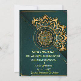 Skaymarts | Mandala Calligraphic Script Rette das Save The Date