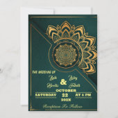 Skaymarts | Mandala Calligraphic script Wedding in Einladung (Vorderseite)