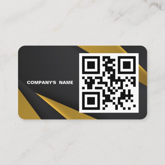 Skaymarts | Minimalistischer QR-Code in Schwarz un Visitenkarte (Rückseite)