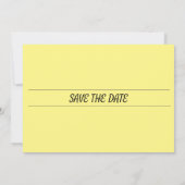 Skaymarts | Romantic Yellow Botanical Geometric Sa Save The Date (Rückseite)