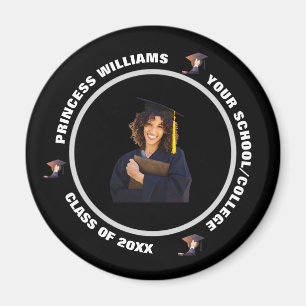 Skaymarts   Schwarz-Weiß-Foto Abschluss Magnet