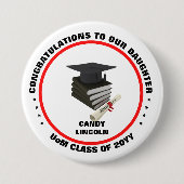 Skaymarts | Stolz auf den Abschluss unserer Tochte Button (Vorderseite)