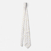 Skaymarts White Golden Star Neck Tie Krawatte (Rückseite)