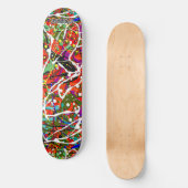 SKB_013 Spritzer Paint Art Skateboard Deck (Vorderseite)