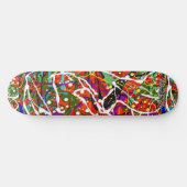 SKB_013 Spritzer Paint Art Skateboard Deck (Horizontal)