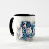 Skeeter die Hundkaffee-Tasse Tasse (Vorderseite Links)