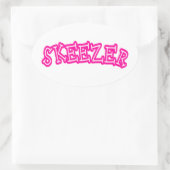 Skeezer Ovaler Aufkleber (Tasche)