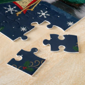 Skeezer Weihnachten mit Schnee glückliche Feiertag Puzzle (Seite)
