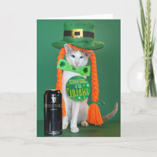 Skeezix McCat --- Katzen-St Patrick Tageskarte Karte